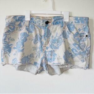 Current Elliot Floral Jean Shorts Size 30
